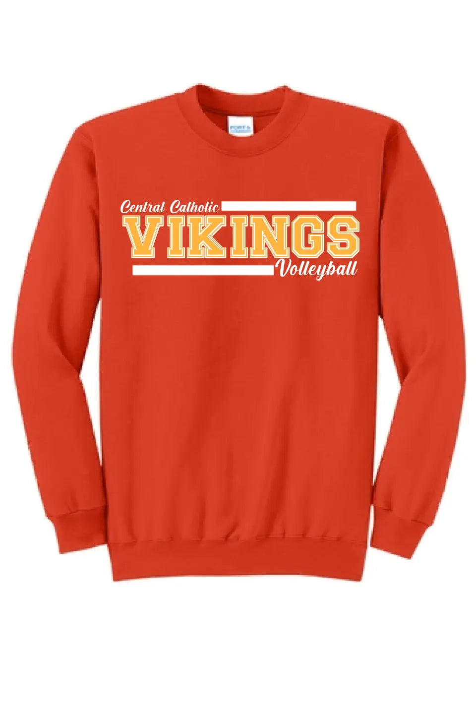 Custom School Design 3 - Long Sleeve Core Blend Crewneck Sweatshirt