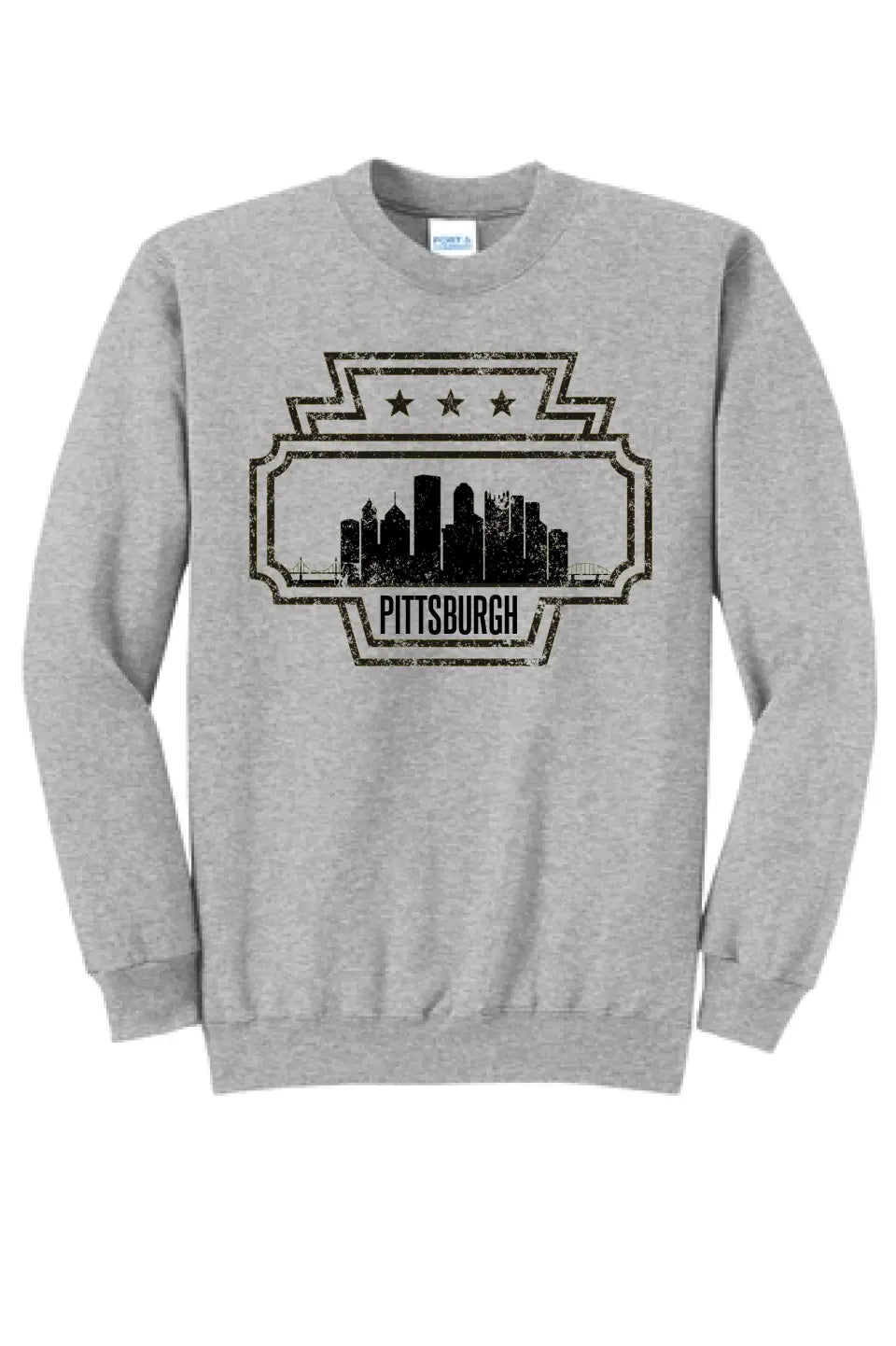 Keystone Custom Text - Long Sleeve Core Blend Crewneck Sweatshirt