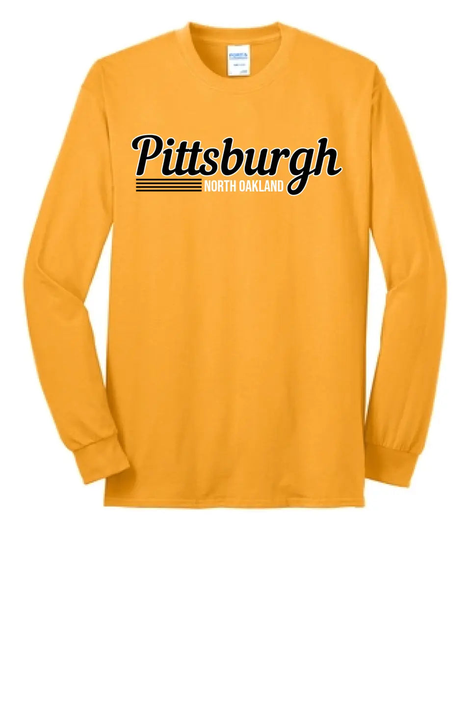 Script Pittsburgh Custom Text- Long Sleeve Core Blend Tee