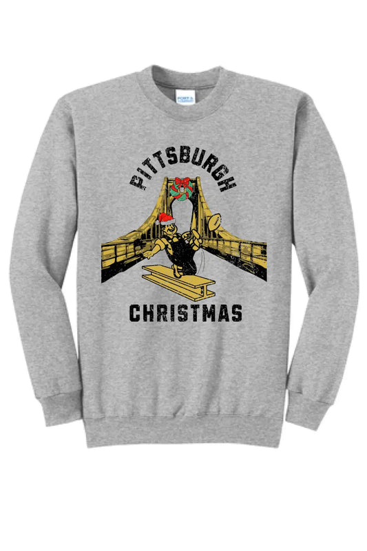 Pittsburgh Christmas - Long Sleeve Core Blend Crewneck Sweatshirt