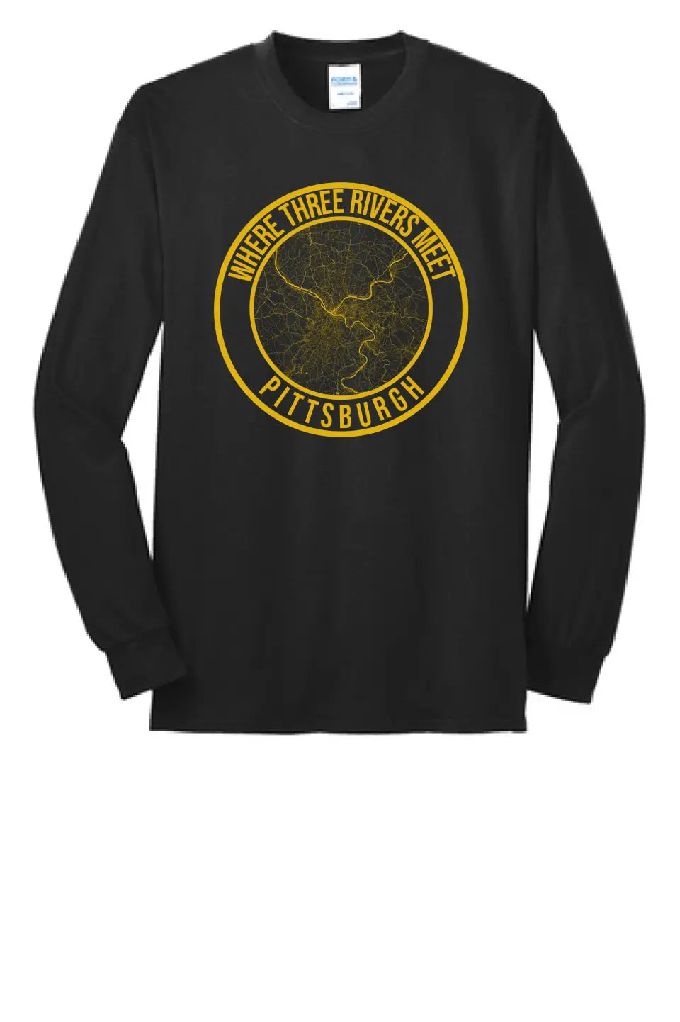 Three Rivers Custom Text - Long Sleeve Core Blend Tee