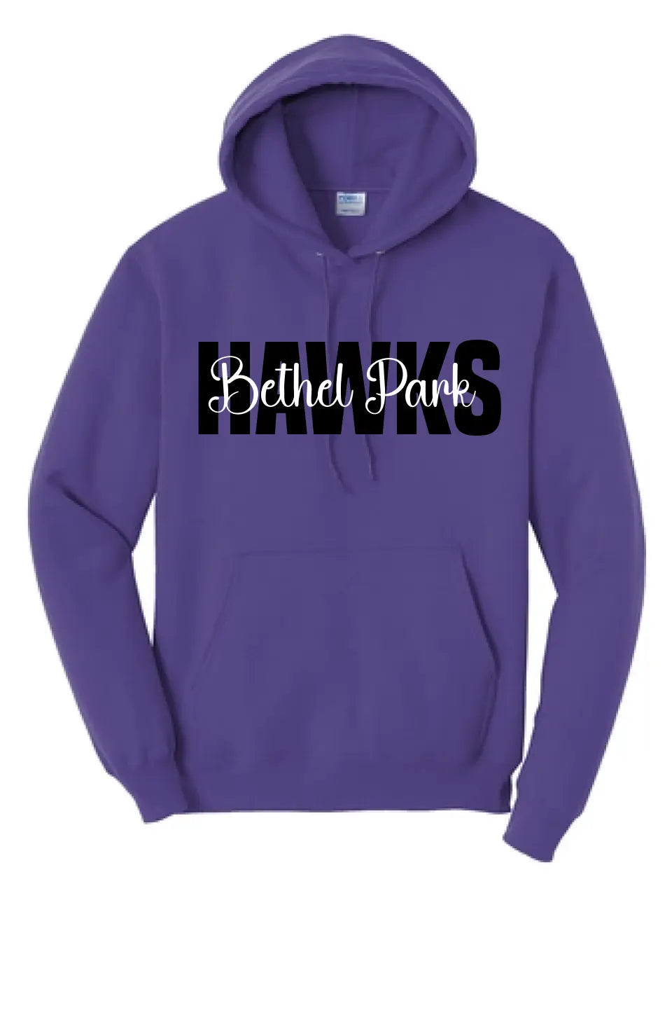 Custom School Design 1 - Long Sleeve Core Blend Hooded Sweatshirt