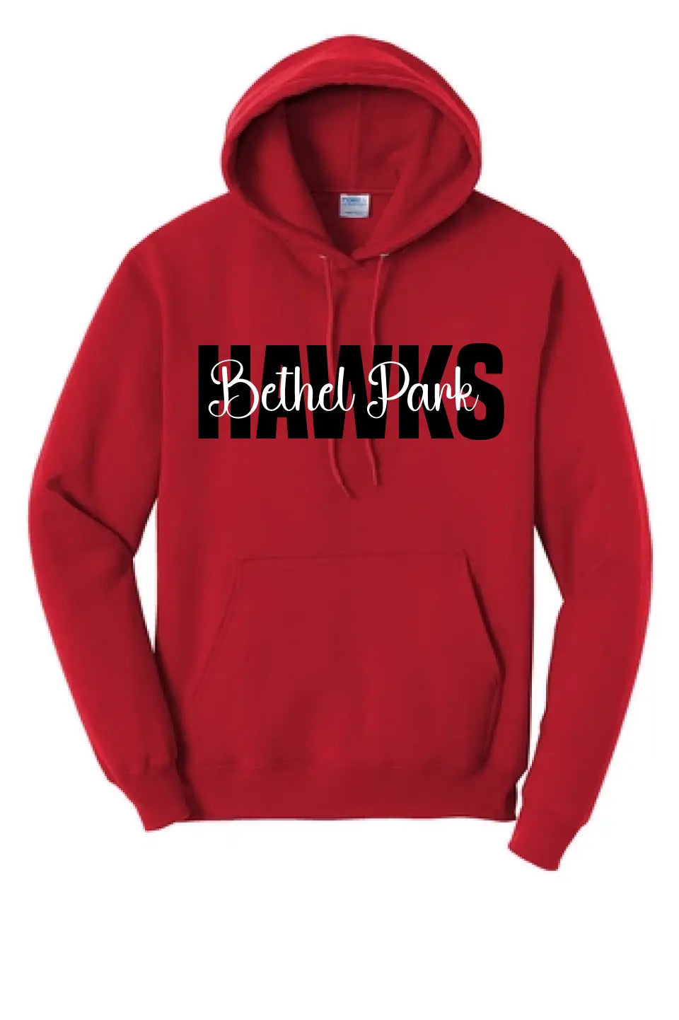 Custom School Design 1 - Long Sleeve Core Blend Hooded Sweatshirt