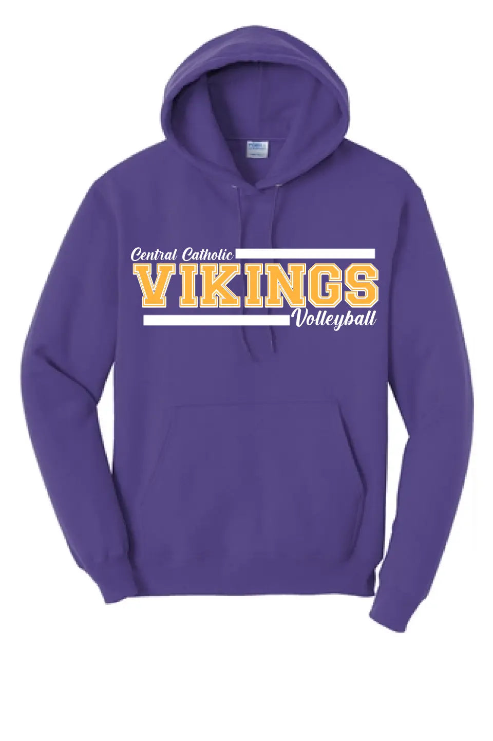 Custom School Design 3 - Long Sleeve Core Blend Hooded Sweatshirt