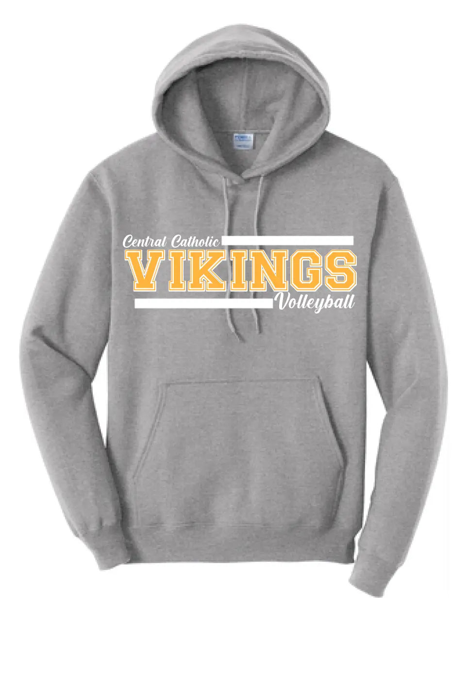 Custom School Design 3 - Long Sleeve Core Blend Hooded Sweatshirt