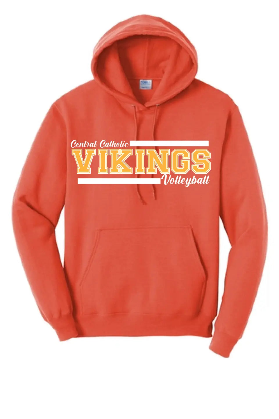 Custom School Design 3 - Long Sleeve Core Blend Hooded Sweatshirt