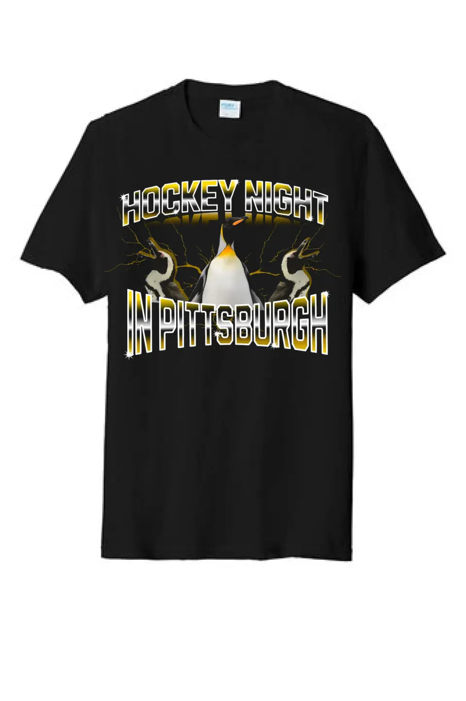 Hockey Night in Pittsburgh- Tri-Blend Tee