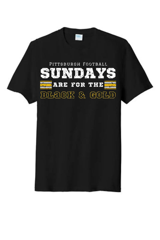 Sundays are for the Black & Gold- Tri-Blend Tee