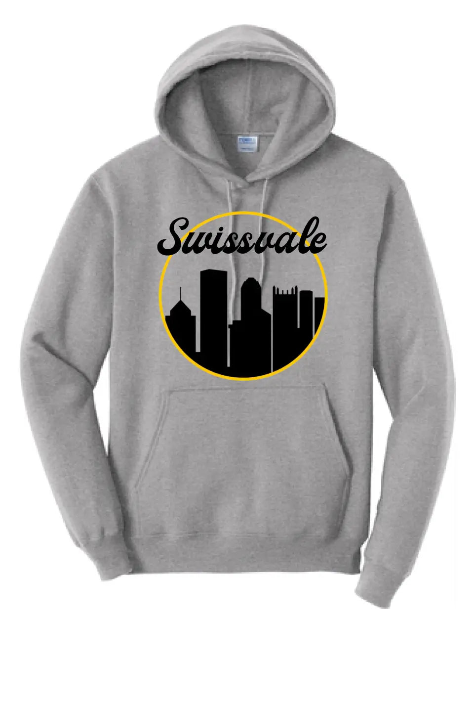 Skyline Custom Text - Long Sleeve Core Blend Hooded Sweatshirt