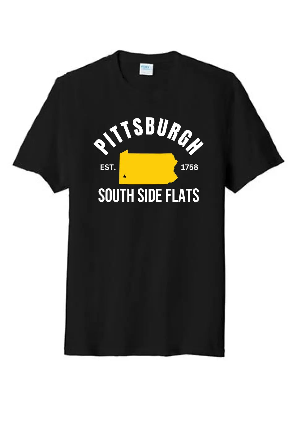 Pittsburgh Est. 1758 Custom Text- Tri-Blend Tee