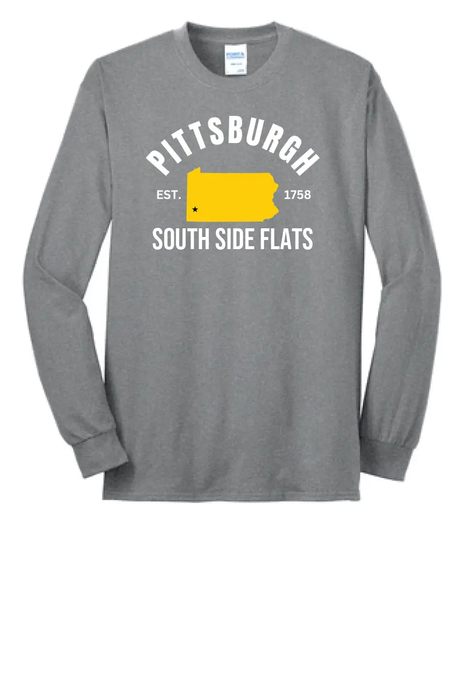 Pittsburgh Est. 1758 Custom Text- Long Sleeve Core Blend Tee