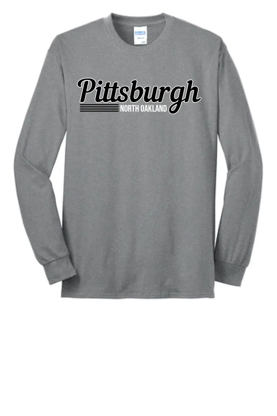 Script Pittsburgh Custom Text- Long Sleeve Core Blend Tee