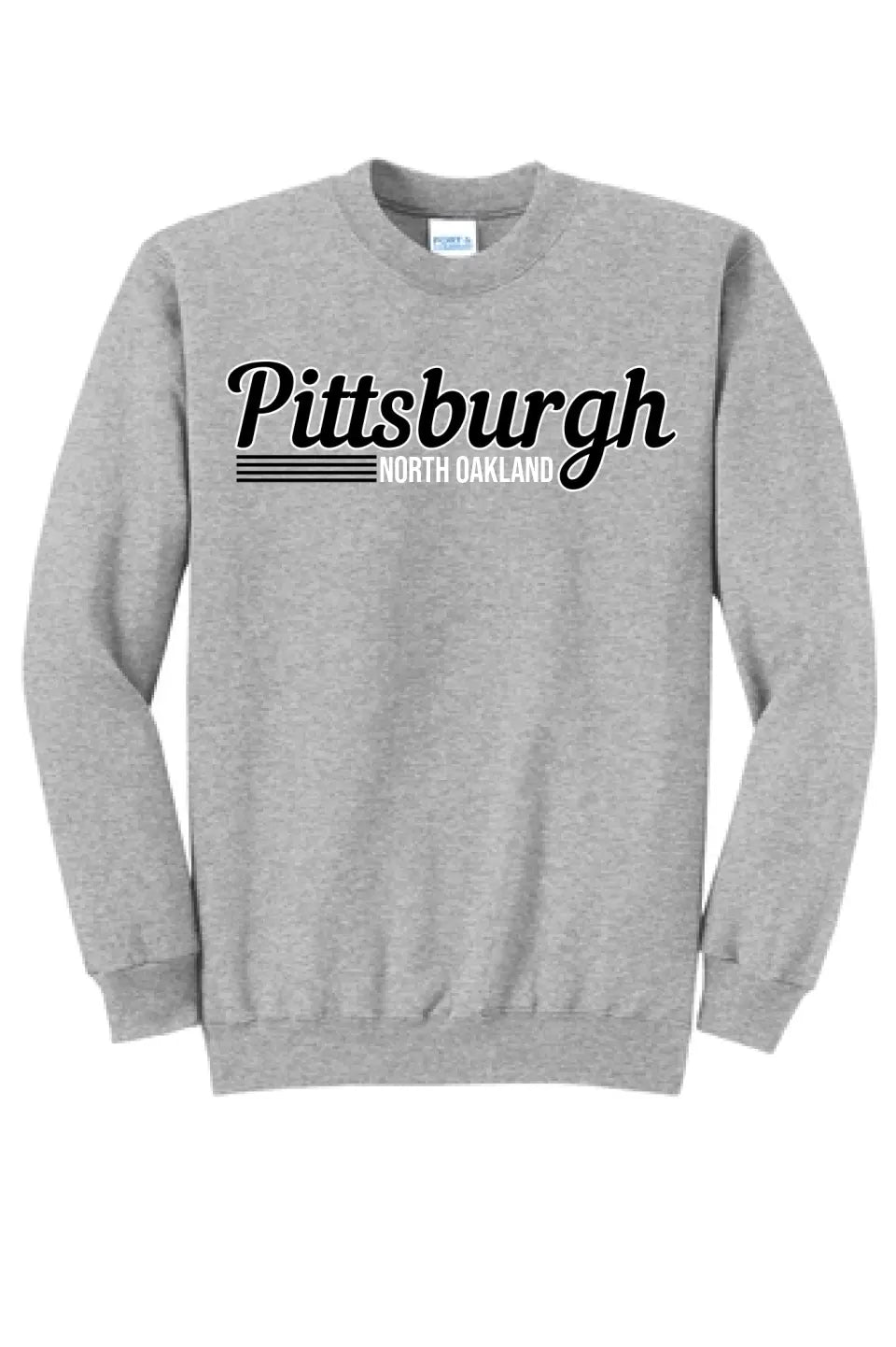 Script Pittsburgh Custom Text- Long Sleeve Core Blend Crewneck Sweatshirt