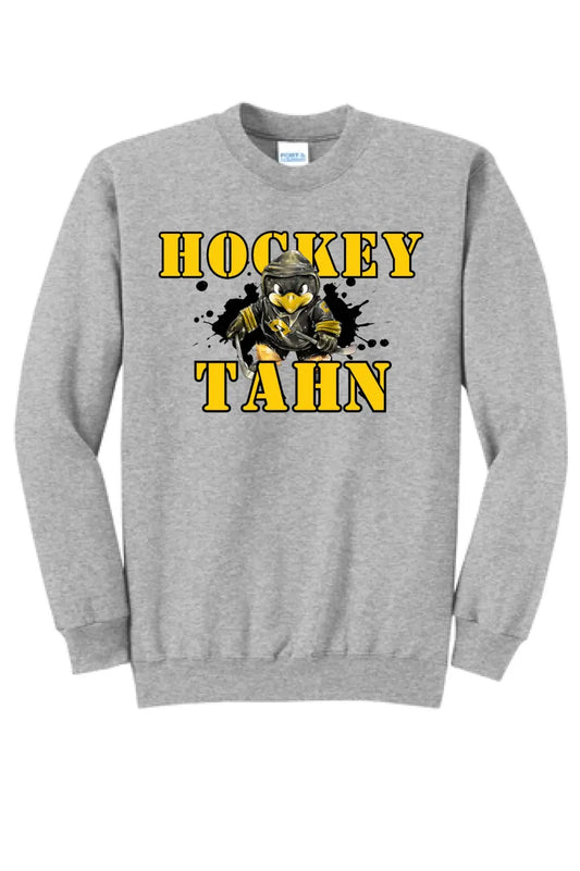 Hockey Tahn- Long Sleeve Core Blend Crewneck Sweatshirt